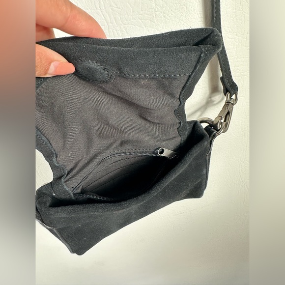 Free people leather crossbody - Black suede - Picture 6 of 10